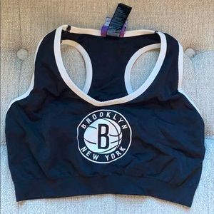 Brooklyn Nets black sports bra